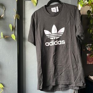 Men’s Black Cotton Adidas Logo Tee Tshirt Large